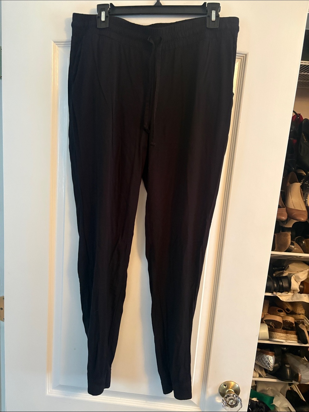 INC International Concepts Black Drawstring Jogger Pants